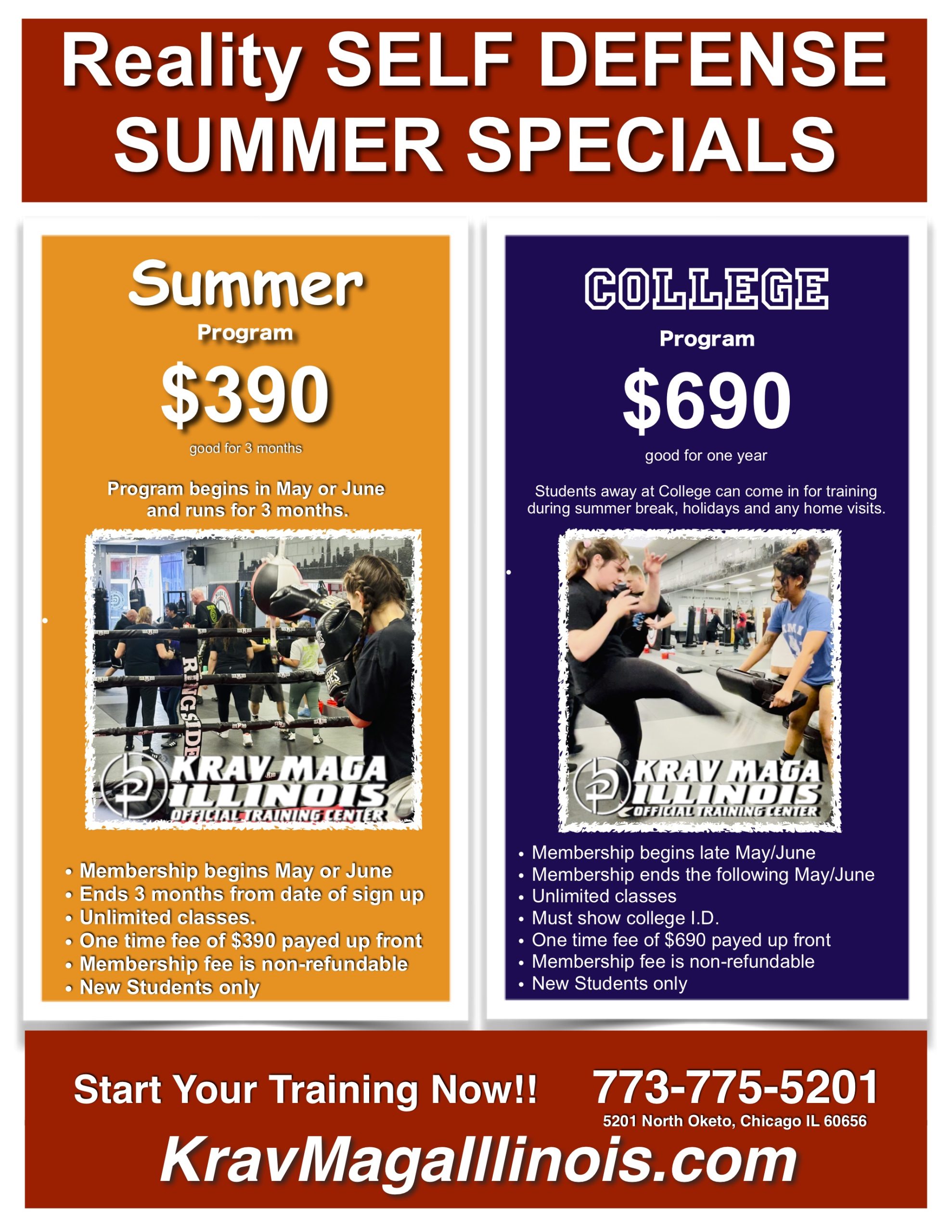 Krav Maga College Prgram